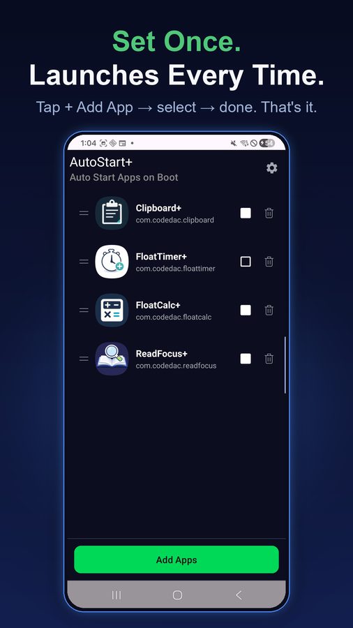 AutoStart+ 스크린샷 1