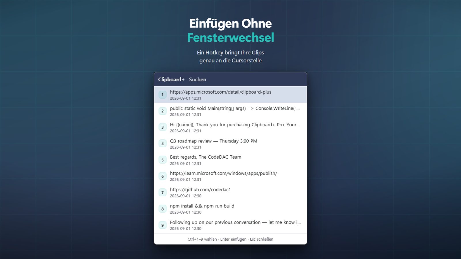 Clipboard+ for Windows Screenshots 2