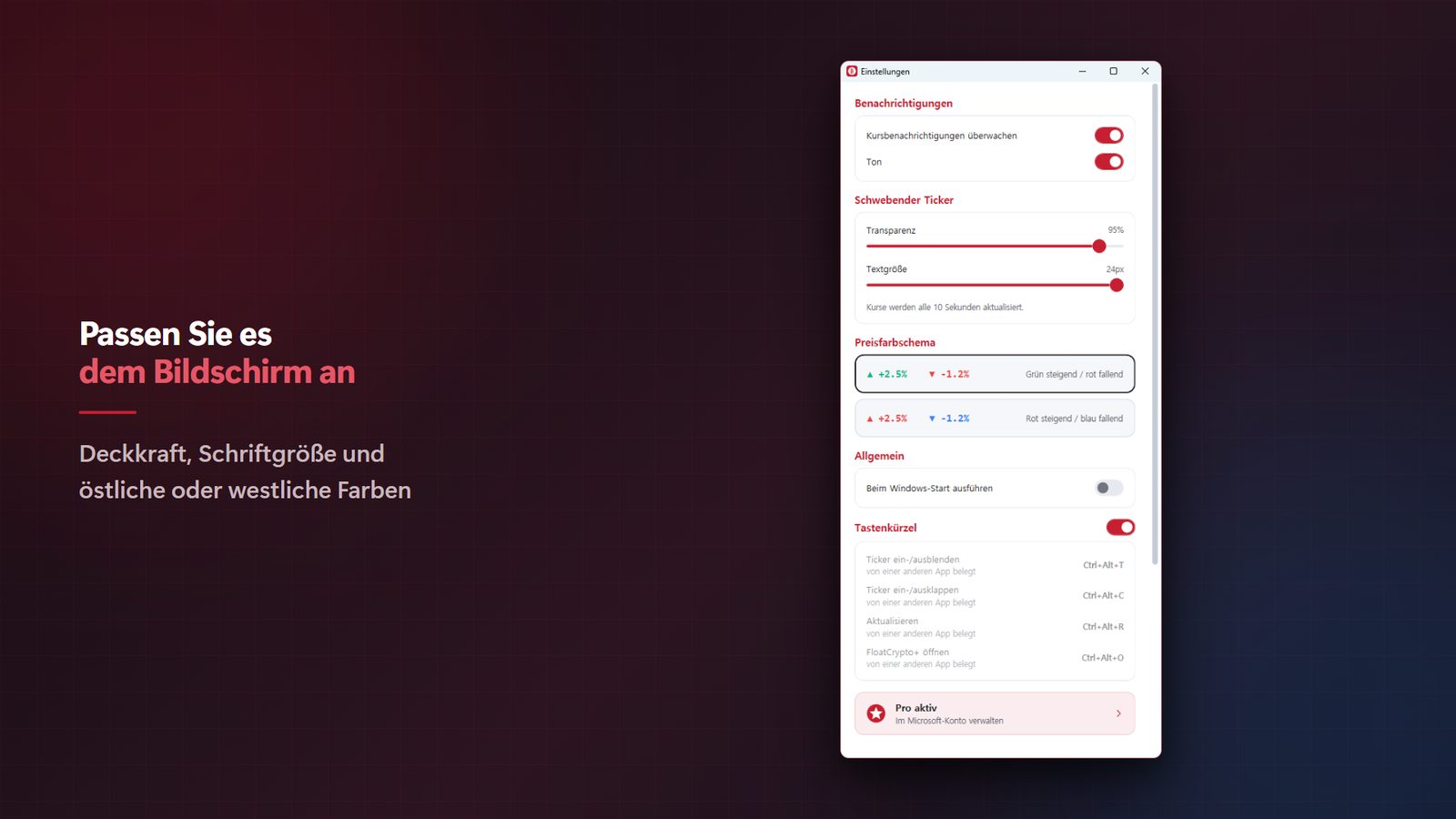 FloatCrypto+ for Windows Screenshots 5