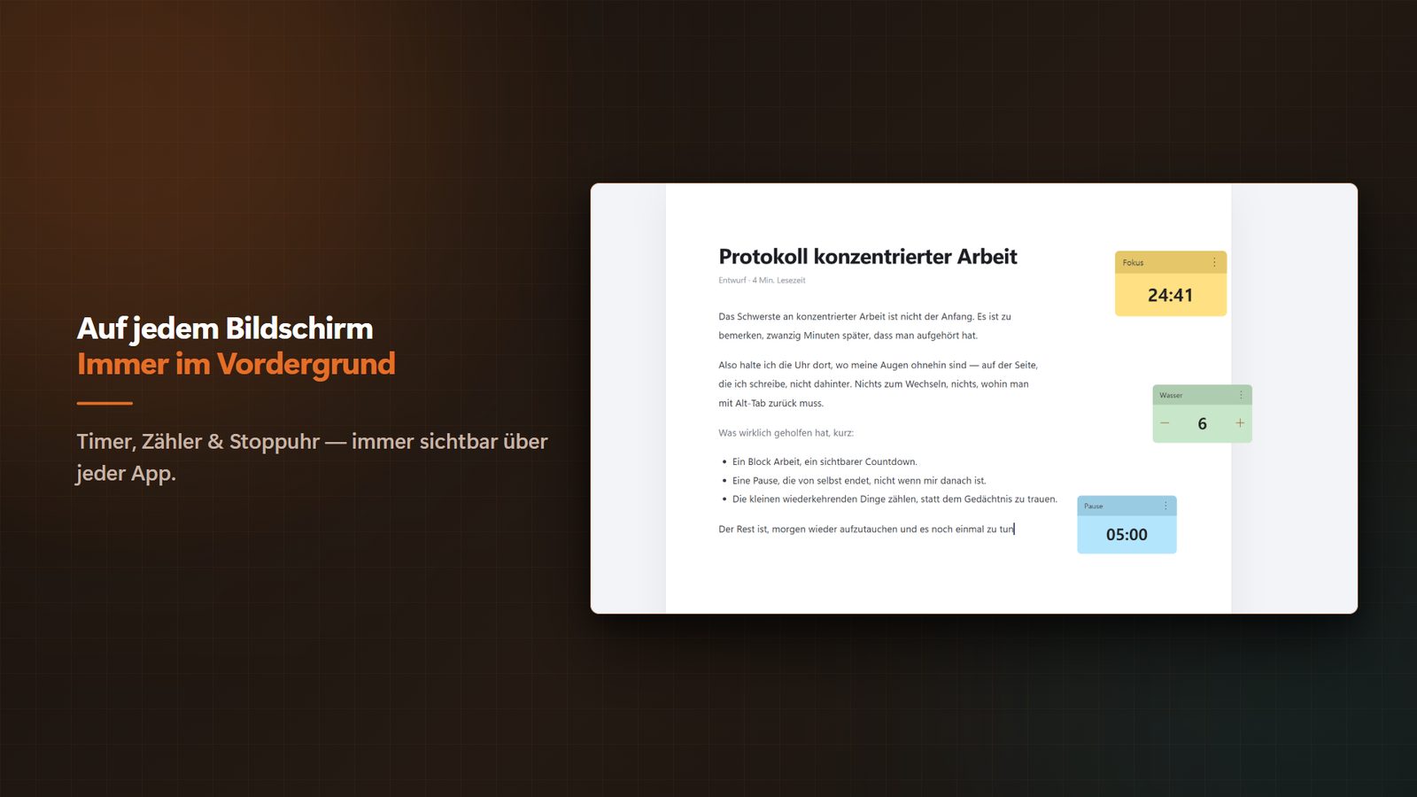 FloatTimer+ for Windows Screenshots 1