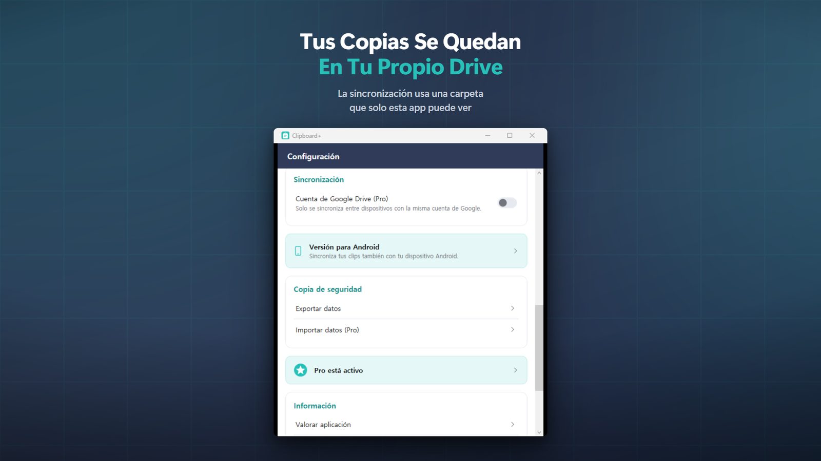 Clipboard+ for Windows Capturas 4