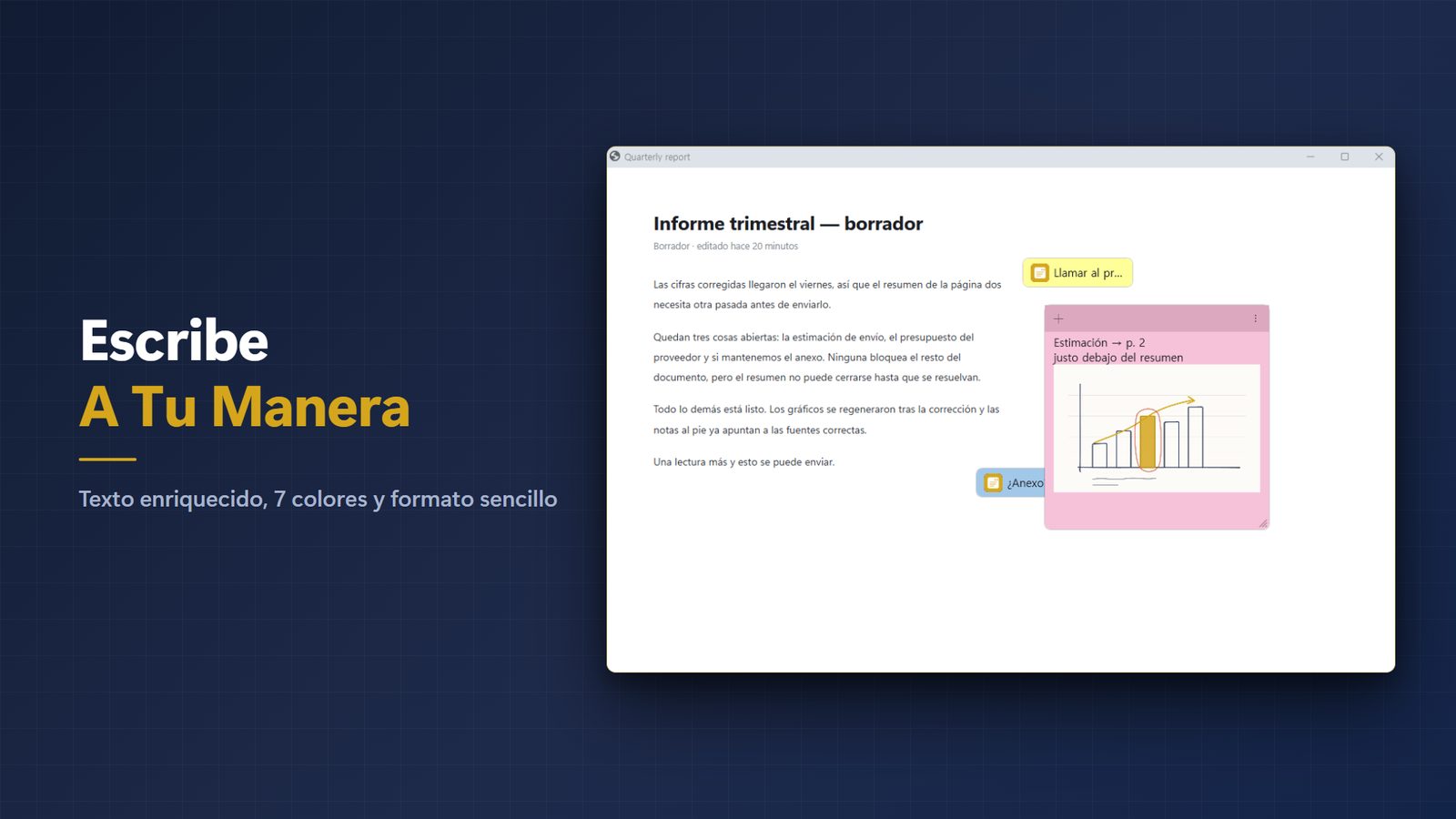 FloatNote+ for Windows Capturas 2