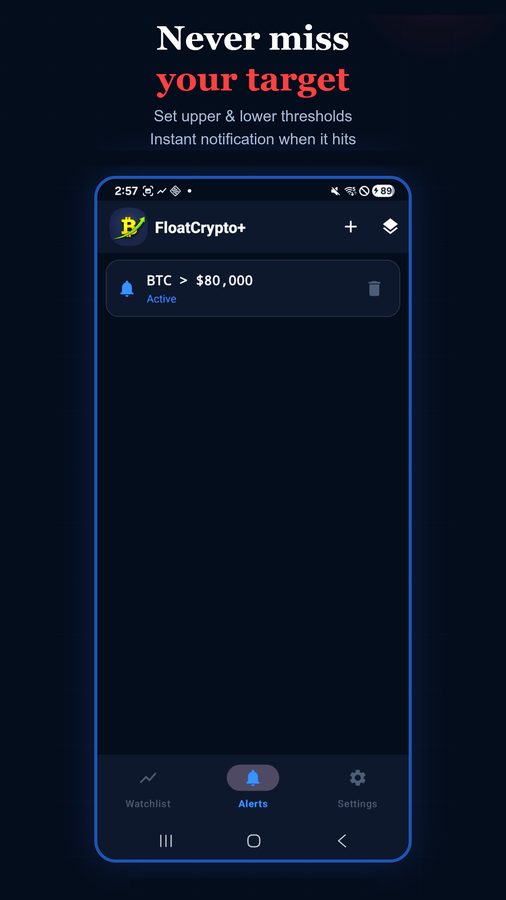 FloatCrypto+ 스크린샷 4