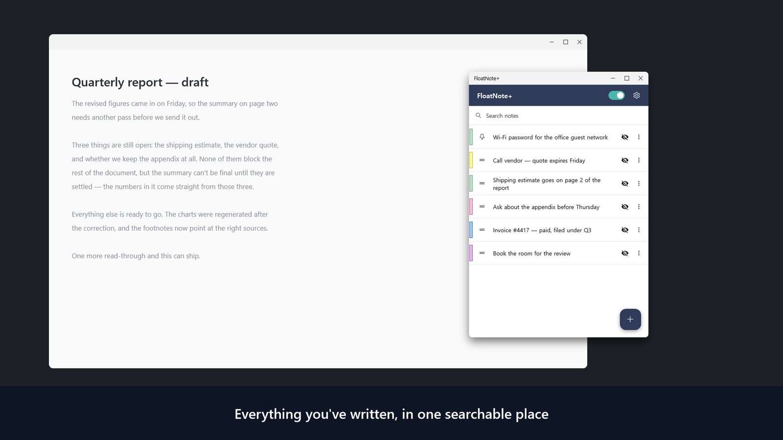FloatNote+ for Windows Tangkapan Skrin 4