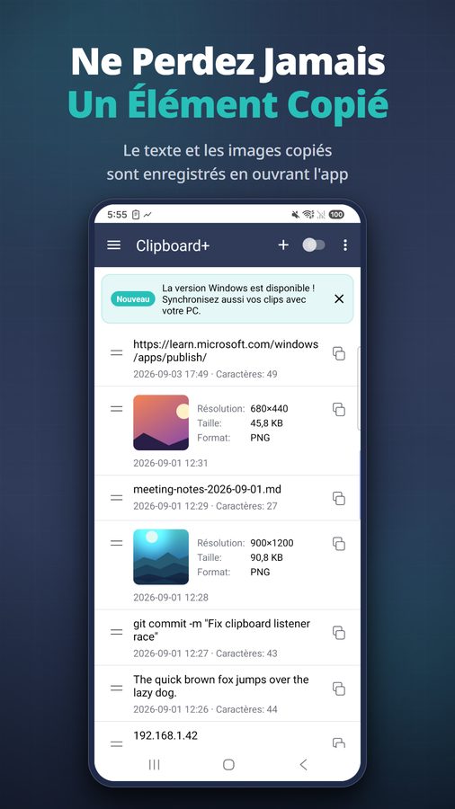 Clipboard+ Captures d'écran 1