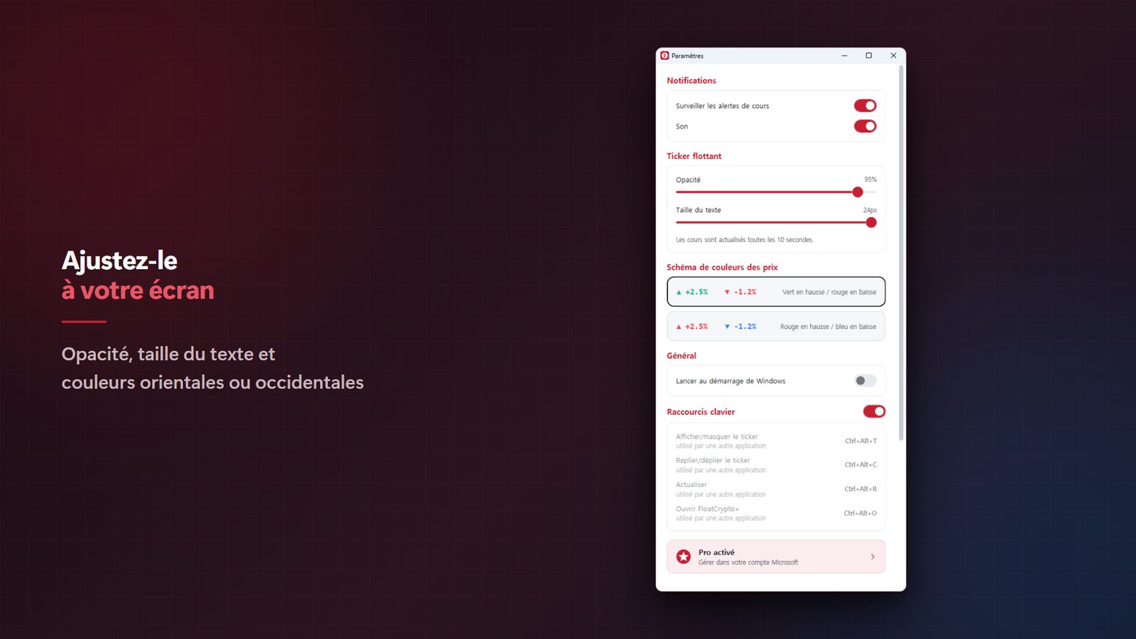 FloatCrypto+ for Windows Captures d'écran 5