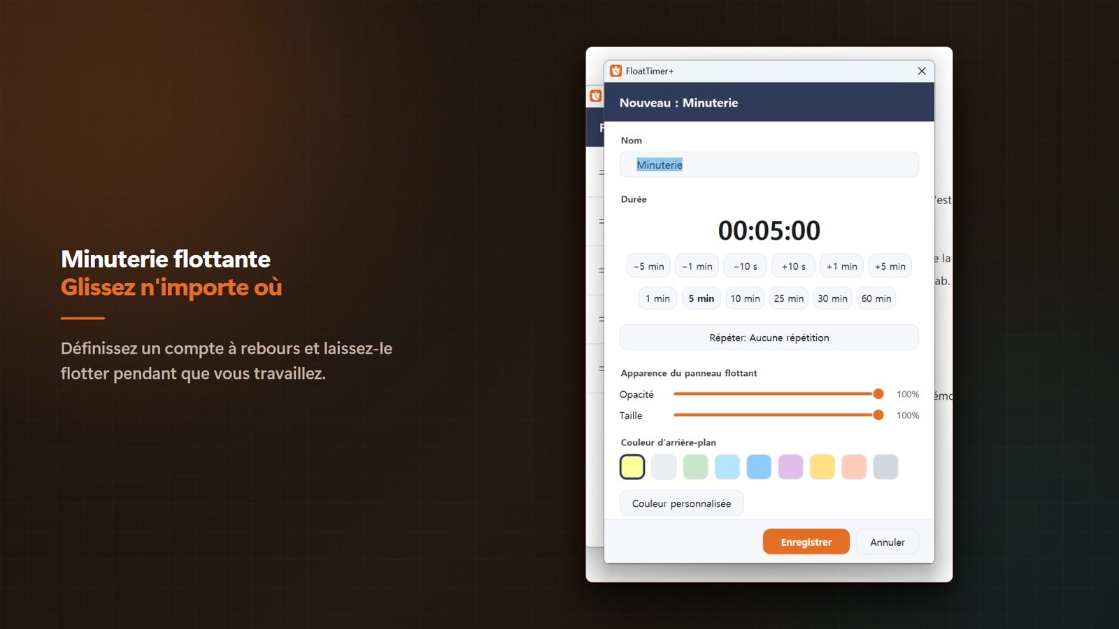 FloatTimer+ for Windows Captures d'écran 3