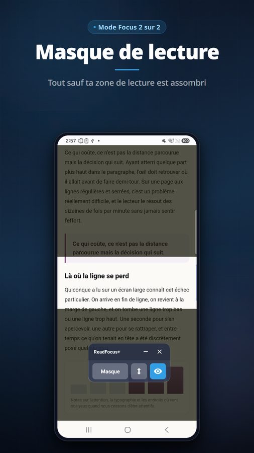 ReadFocus+ Captures d'écran 1