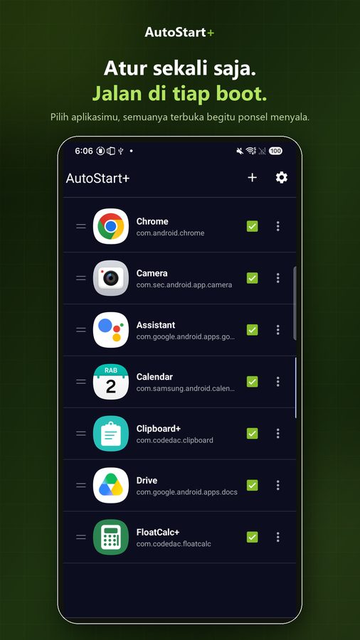 AutoStart+ Tangkapan Layar 1