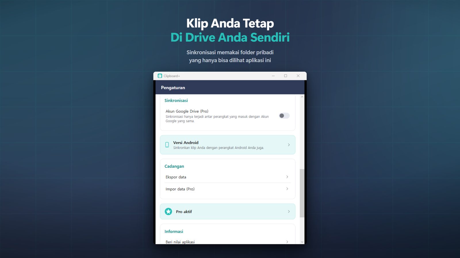 Clipboard+ for Windows Tangkapan Layar 4