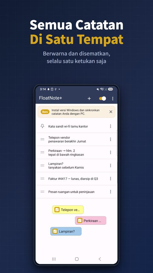 FloatNote+ Tangkapan Layar 2