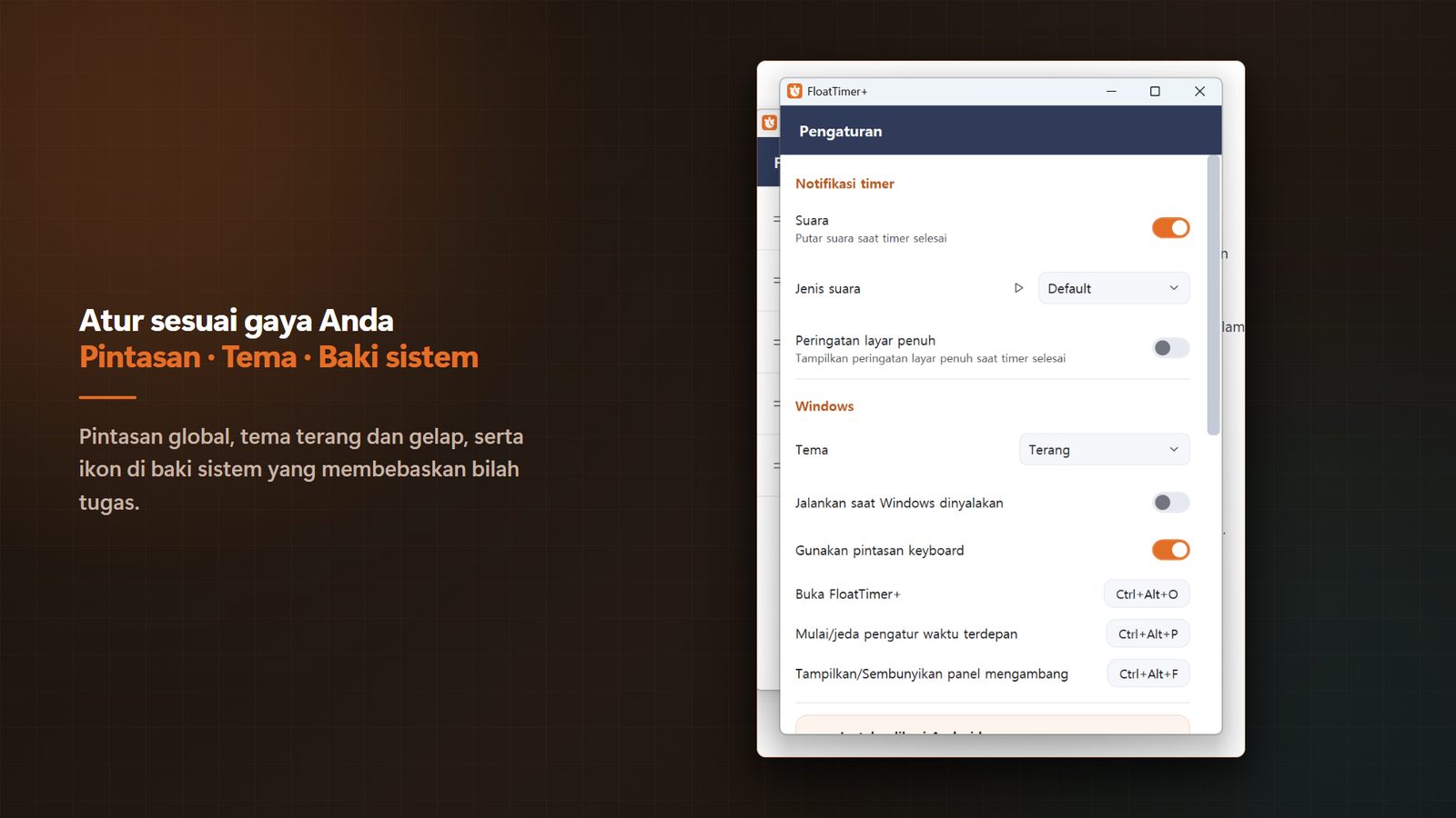 FloatTimer+ for Windows Tangkapan Layar 4