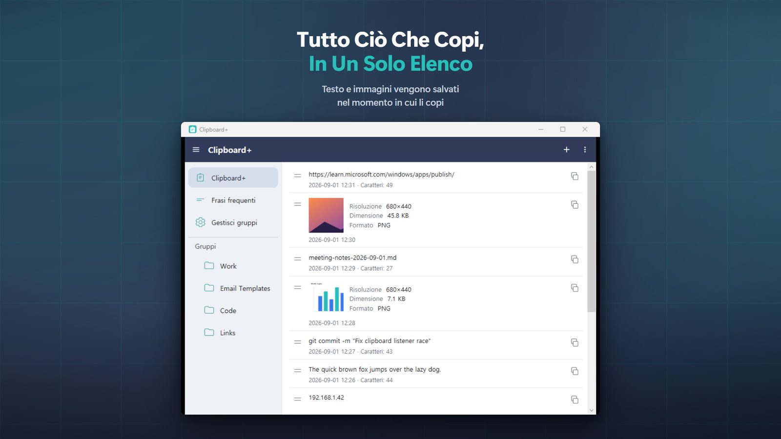 Clipboard+ for Windows Screenshot 1