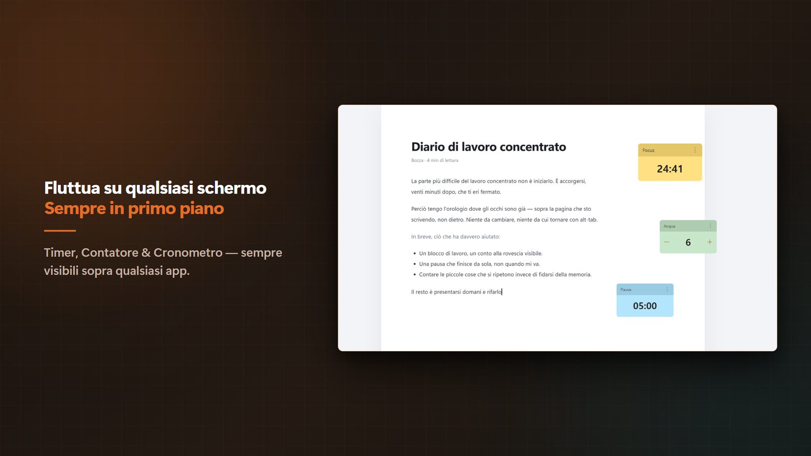 FloatTimer+ for Windows Screenshot 1