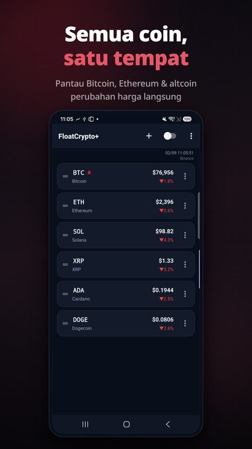 FloatCrypto+ Tangkapan Skrin 2