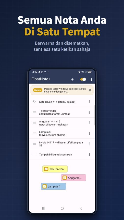 FloatNote+ Tangkapan Skrin 2