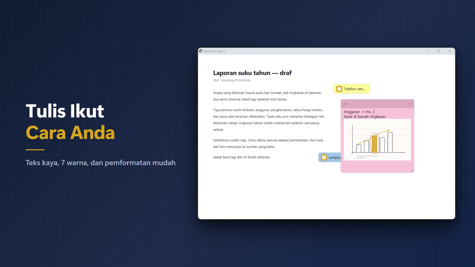 FloatNote+ for Windows Tangkapan Skrin 2