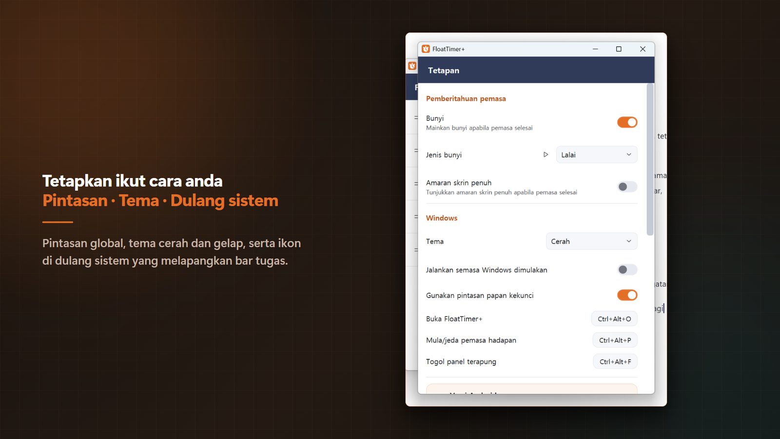 FloatTimer+ for Windows Tangkapan Skrin 4