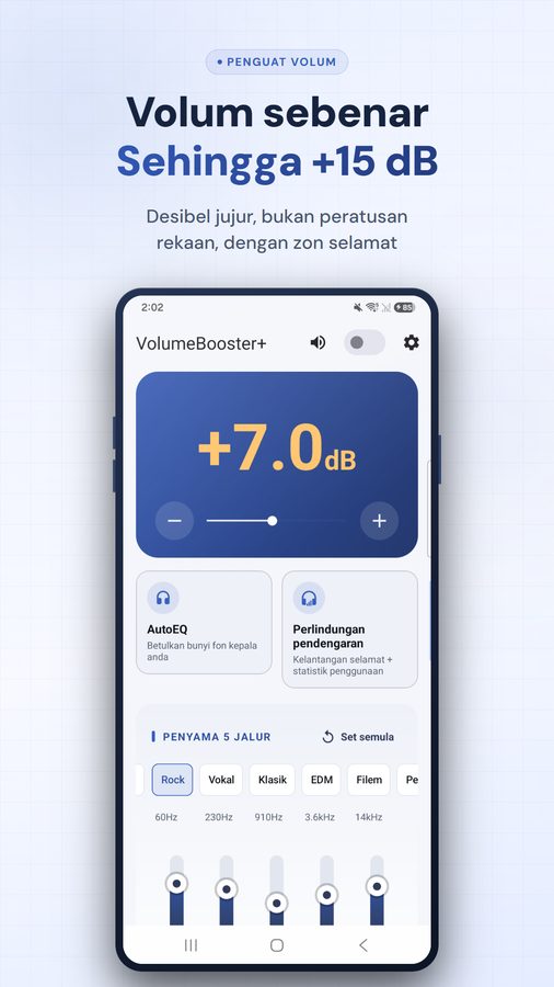 VolumeBooster+ Tangkapan Skrin 1