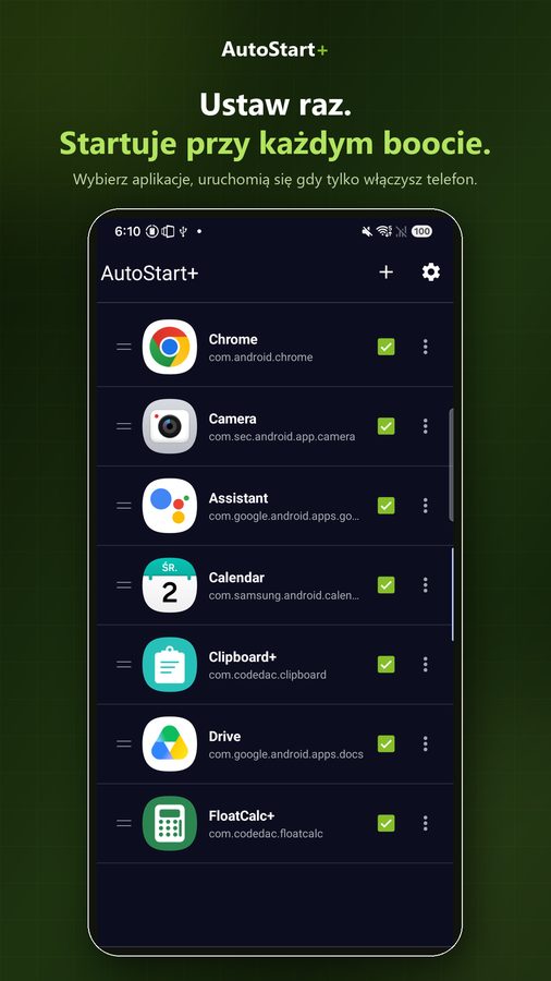 AutoStart+ Zrzuty ekranu 1