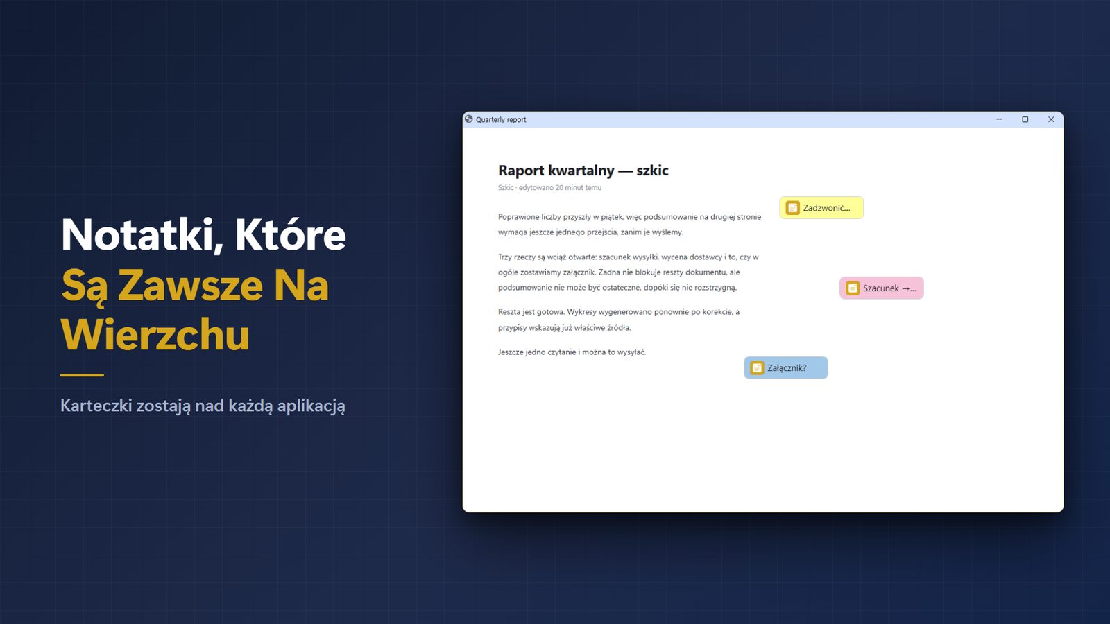 FloatNote+ for Windows Zrzuty ekranu 1
