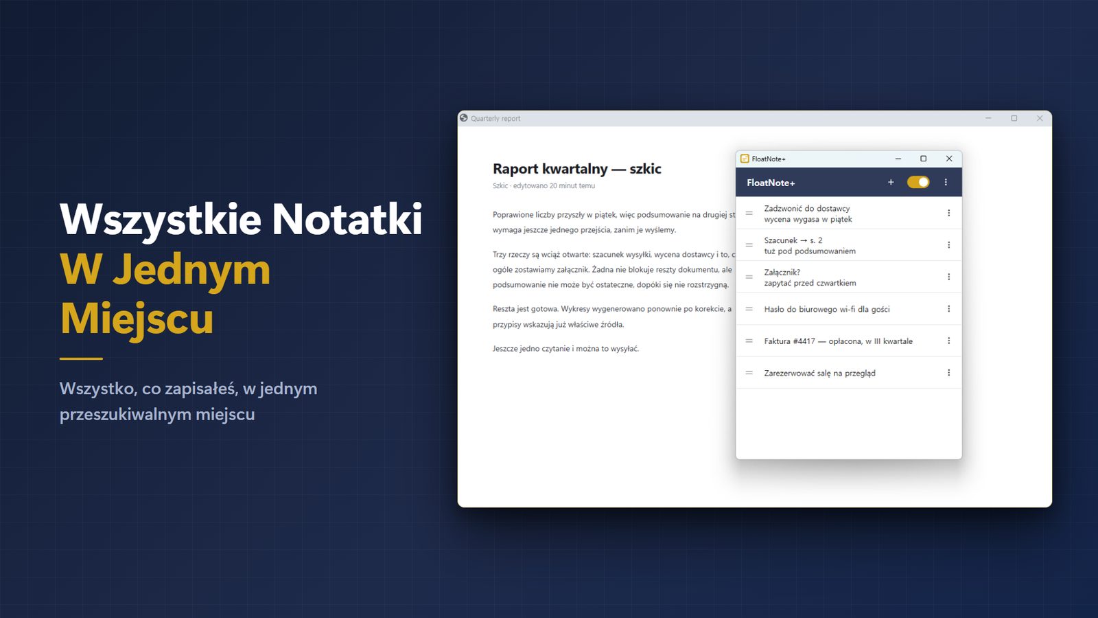 FloatNote+ for Windows Zrzuty ekranu 4