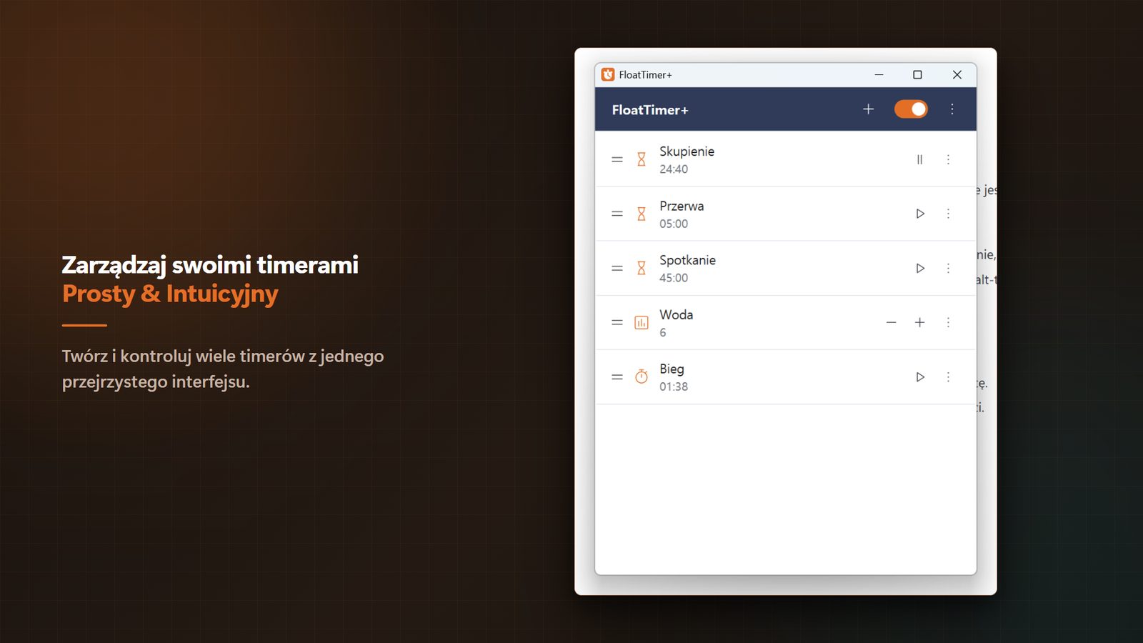 FloatTimer+ for Windows Zrzuty ekranu 2