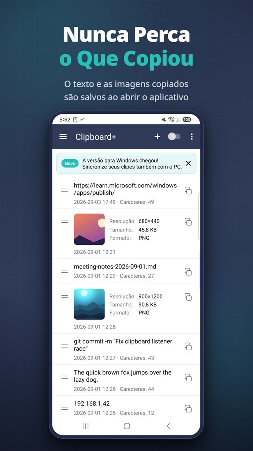 Clipboard+ Capturas de tela 1