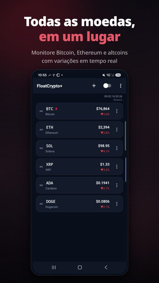 FloatCrypto+ Capturas de tela 2