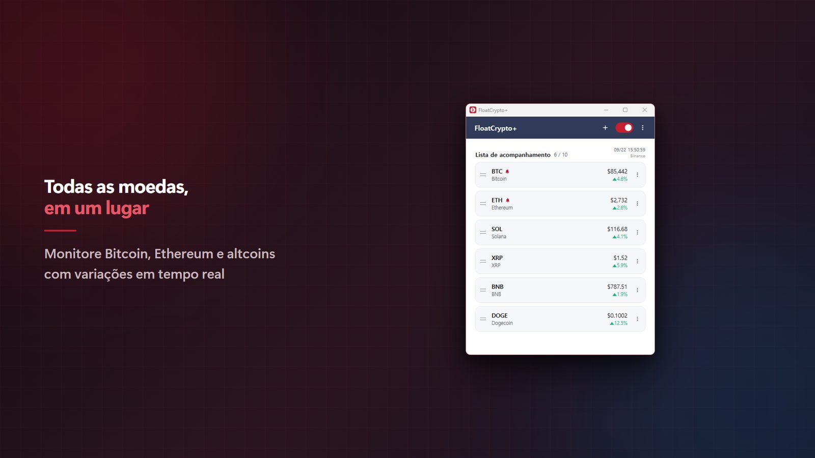 FloatCrypto+ for Windows Capturas de tela 2