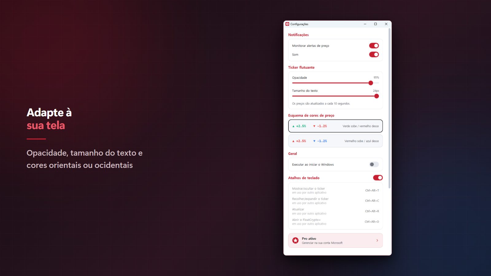 FloatCrypto+ for Windows Capturas de tela 5