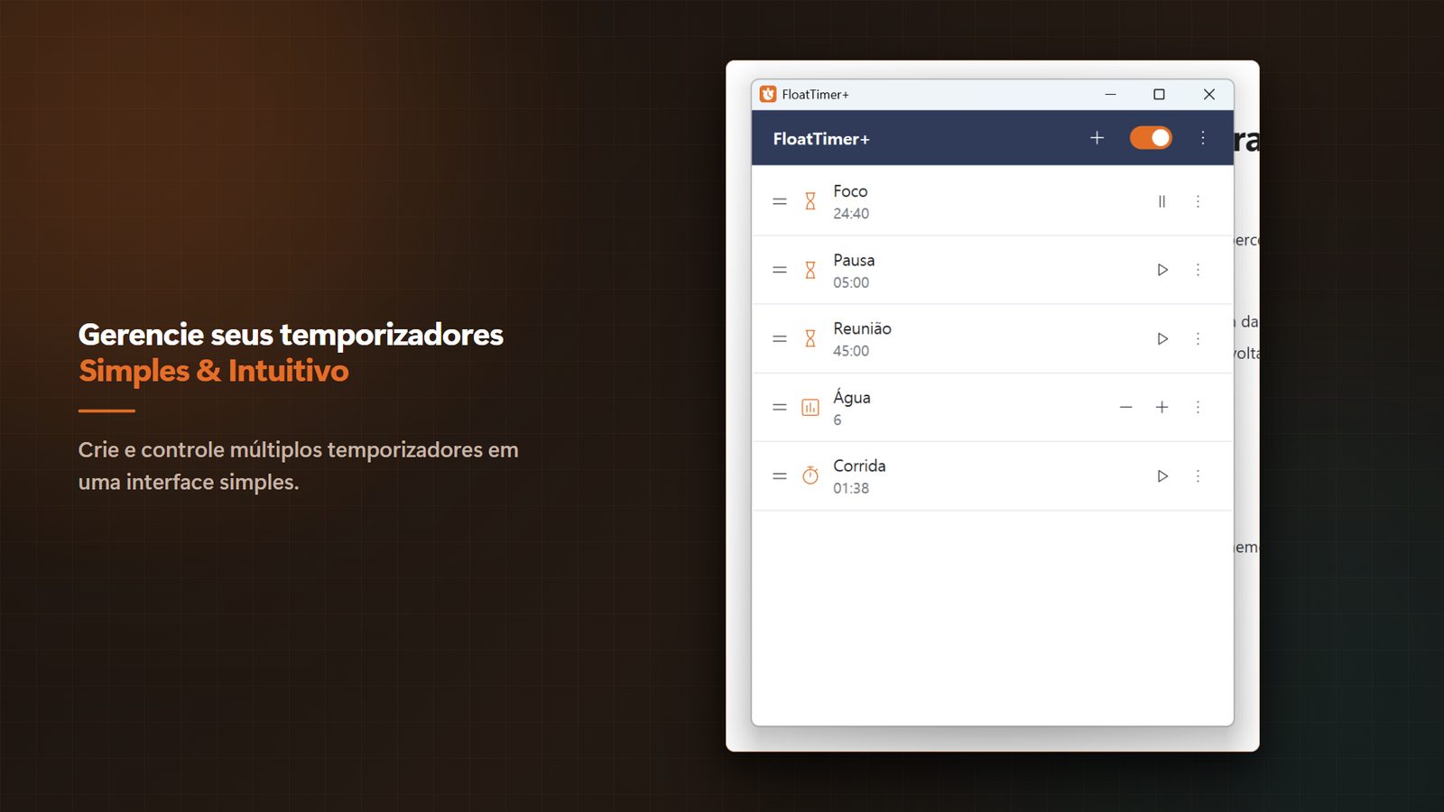 FloatTimer+ for Windows Capturas de tela 2