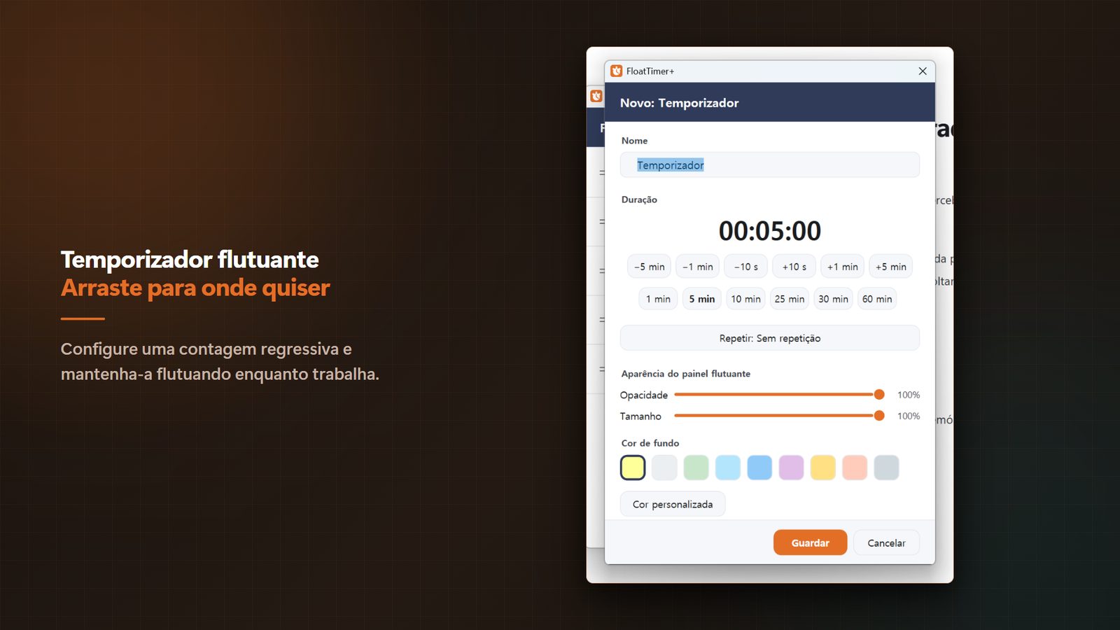 FloatTimer+ for Windows Capturas de tela 3
