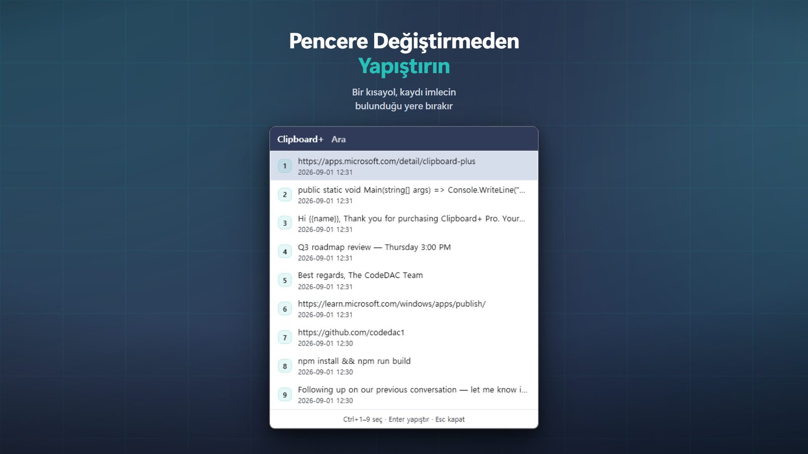 Clipboard+ for Windows Ekran Görüntüleri 2