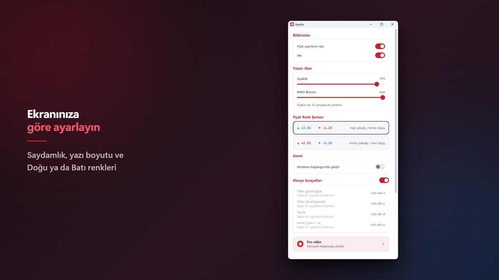 FloatCrypto+ for Windows Ekran Görüntüleri 5