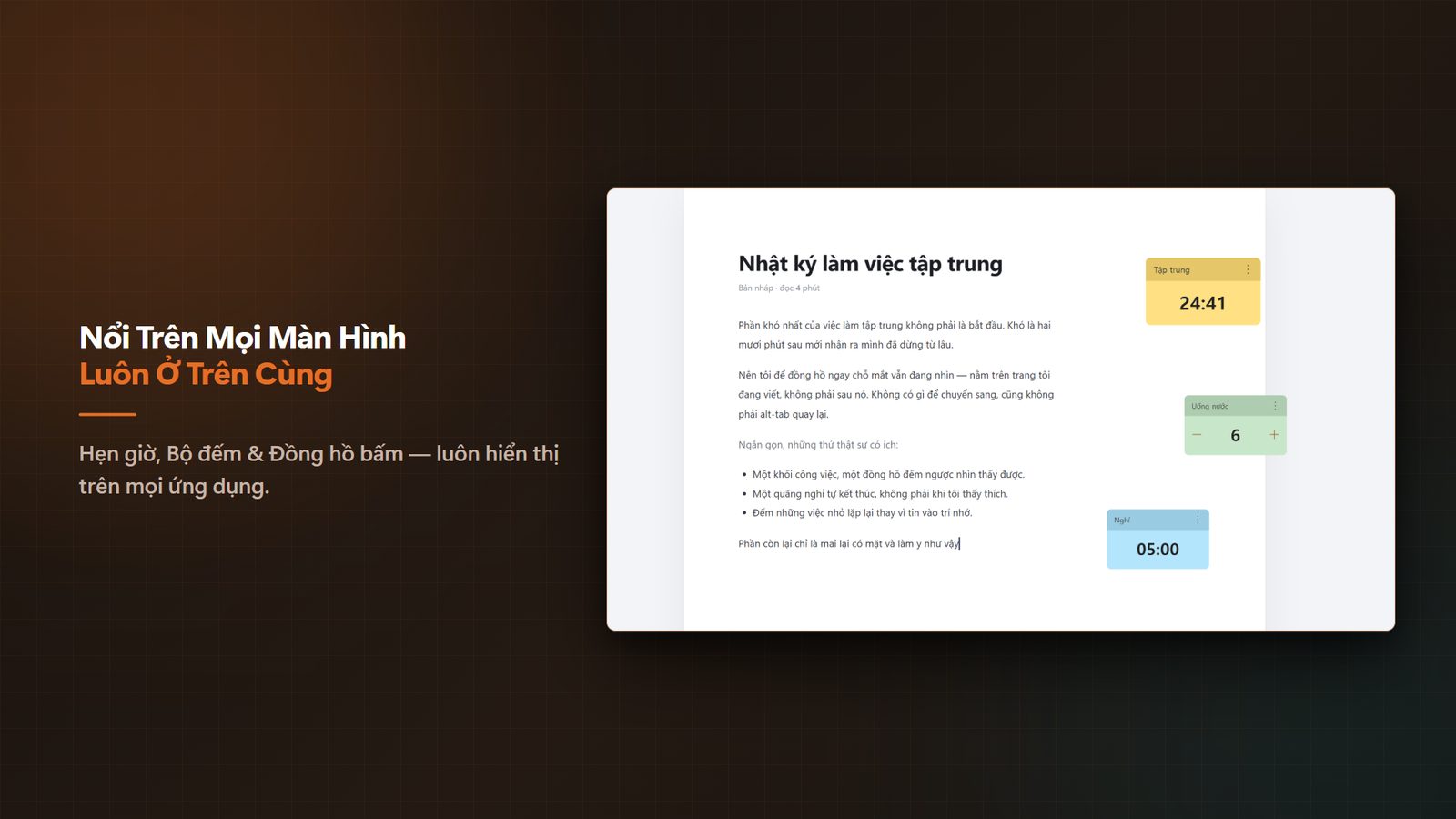 FloatTimer+ for Windows Ảnh chụp màn hình 1
