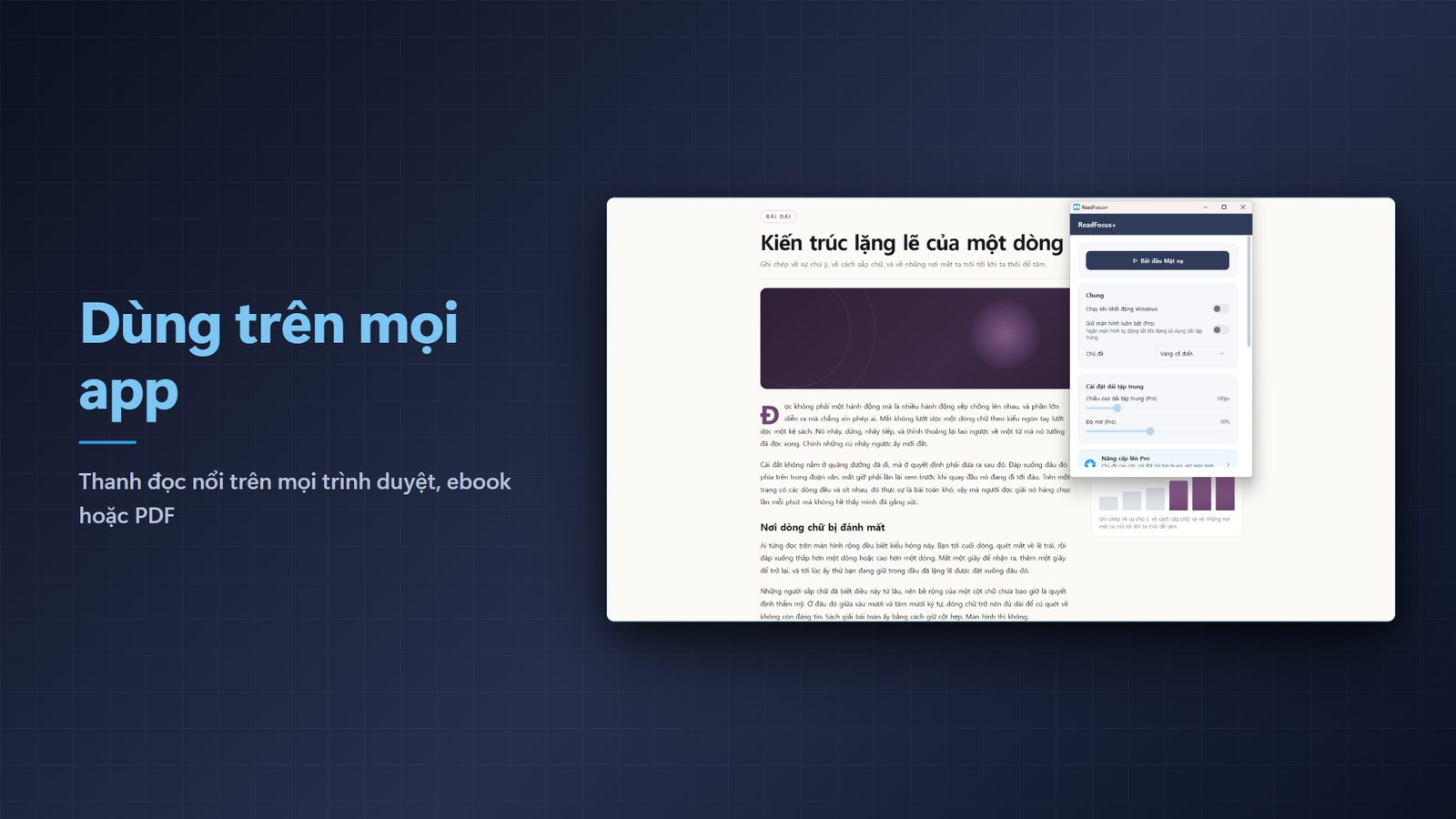 ReadFocus+ for Windows Ảnh chụp màn hình 3
