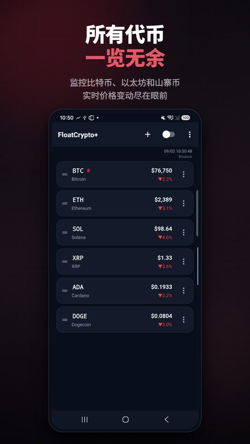 FloatCrypto+ 截图 2
